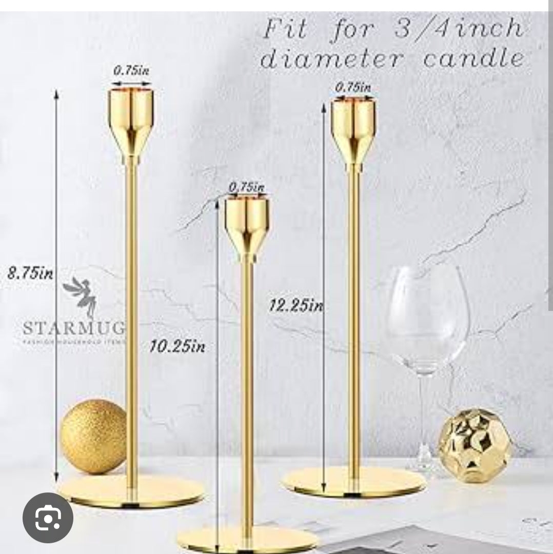 3 pcs candle holders