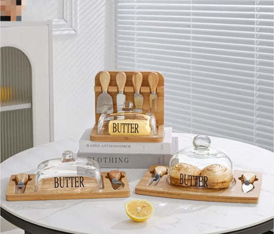 Bamboo kitchen appliance accessories (butter knife set)